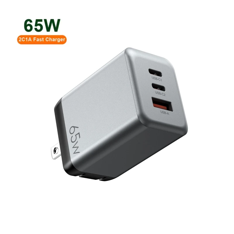 OMODIARY 65W PD Power Adapter - 2C1A GaN Fast Charger