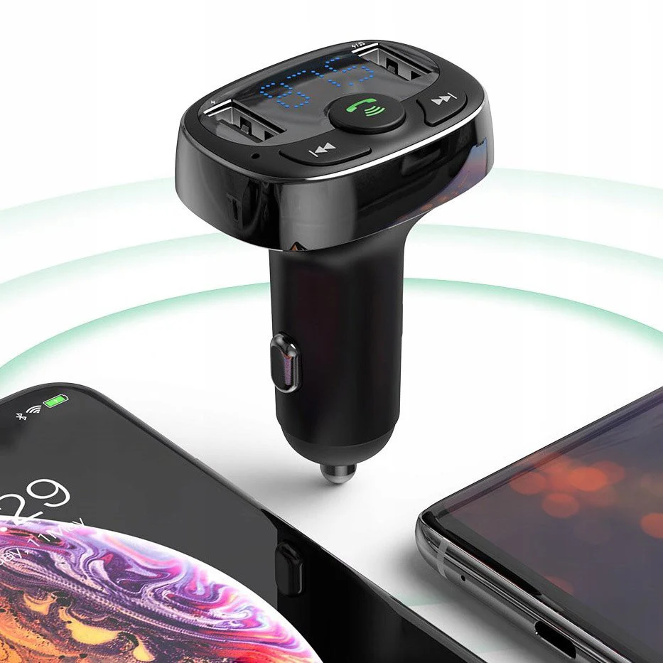 BASEUS S-09A T Typed USB Bluetooth MP3 Car Charger