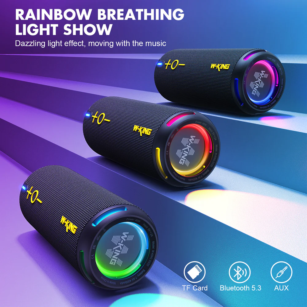 W-KING D320 40W Compact Bluetooth Speaker for Travel